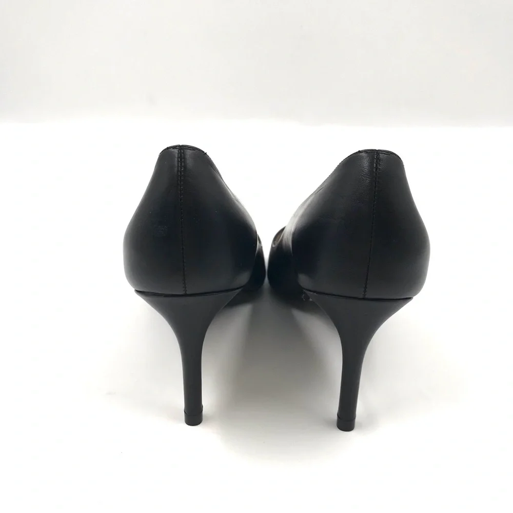 Stuart Weitzman Dancer 75mm Leather Pump Black Size 6 Heel Height 3" - Picture 4 of 11